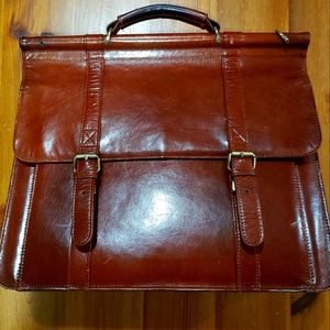 Dr. Koffer Leather Briefcase - Lightly Used, Brown